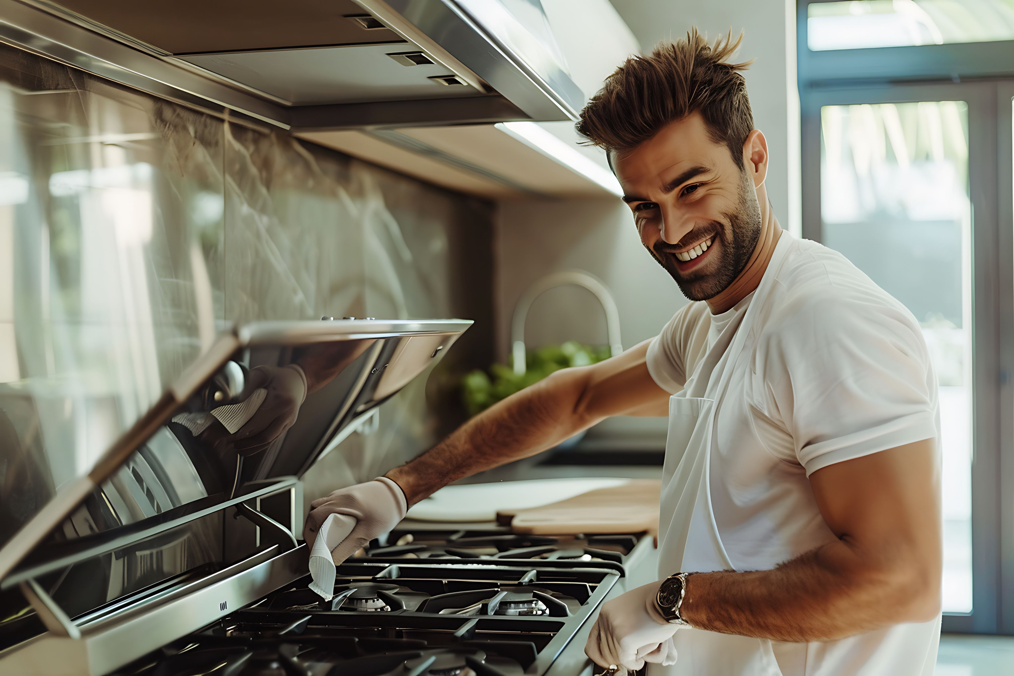 Gas stove cleaning service